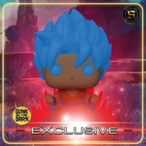 goku super saiyan blu 1256 dragonball super funkopop effetto glow