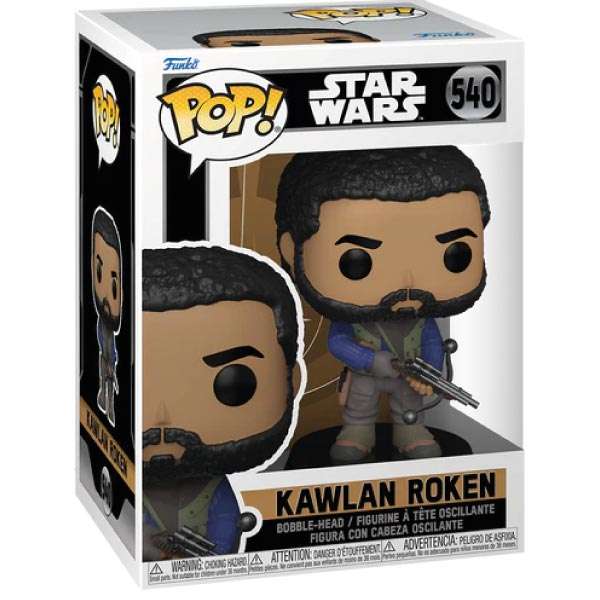 Kawlan Roken 540 2 Scatola originale Funko Pop Kawlan Roken 540 Star Wars Obi-Wan Kenobi – confezione da collezione