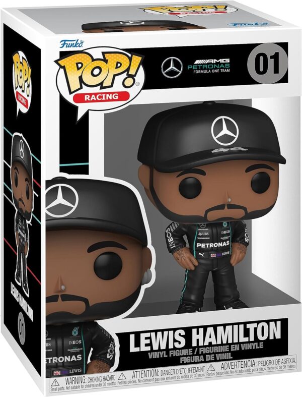 Lewis Hamilton 01 Funko Pop scatola